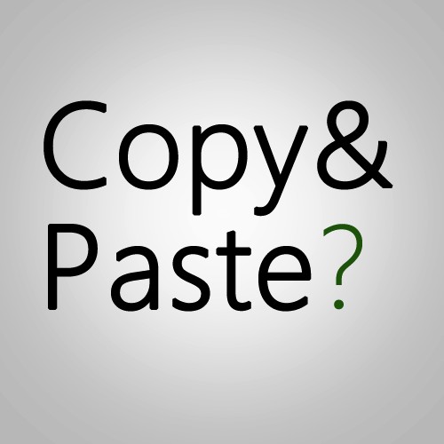 copy and paste