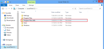 windows 8 program files