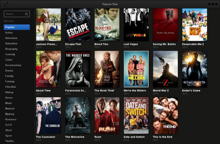 popcorn time xvid codec needed