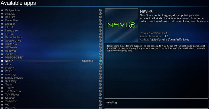 Showtime Navi-X