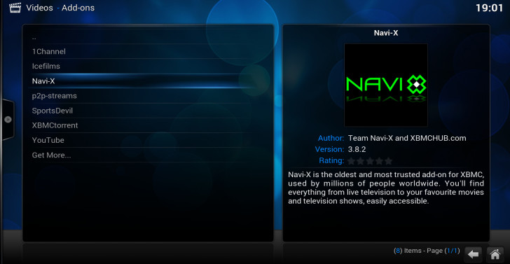 video addons navi-x