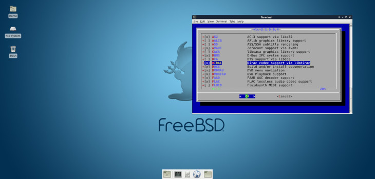 FreeBSD - vlc config-recursive