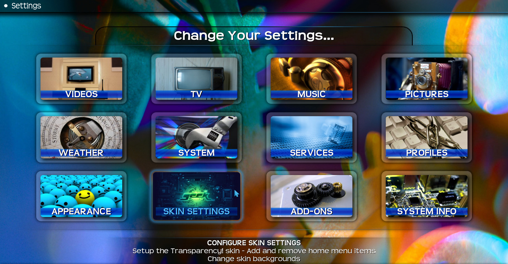 how to change kodi theme