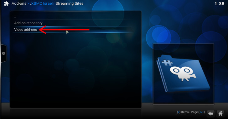 xbmc israeli streaming sites video addons