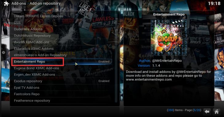 Install Entertainment Repo from SuperRepo