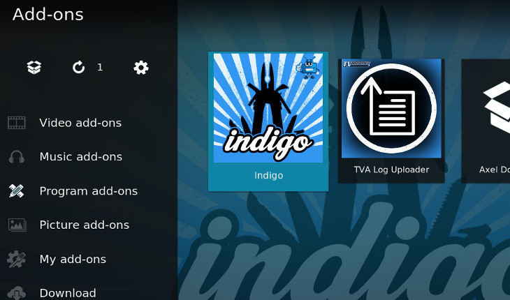 Indigo Kodi addon