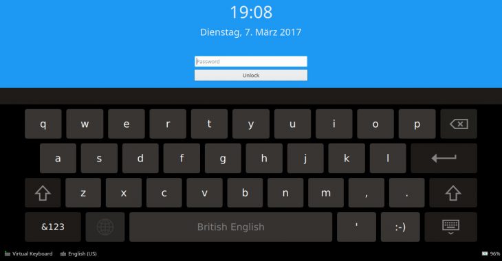 Plasma 5.10: virtual keyboard integrated into the lock screen